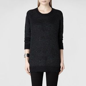 All Saints Squro Mohair Sweater Jumper Dress